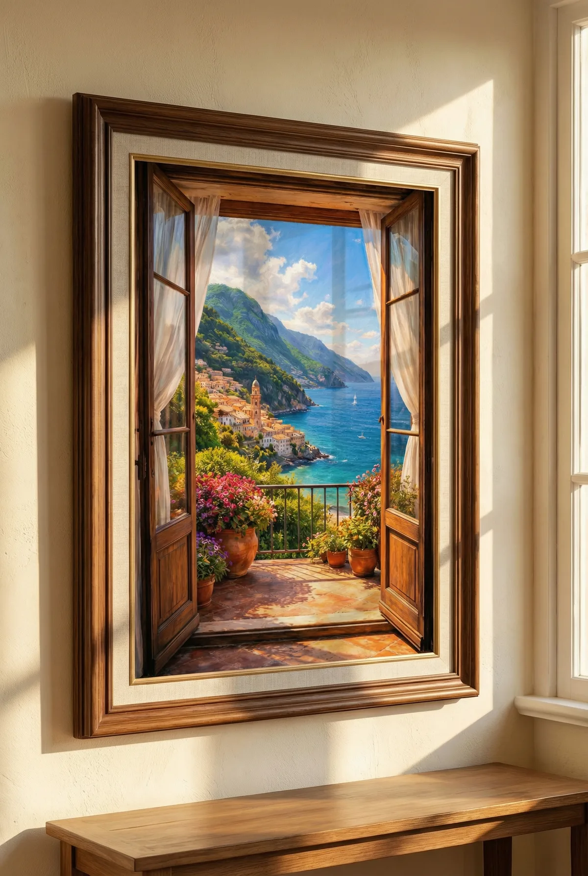 Coastal charm of Amalfi Coast Wall Art - thumbnail 2